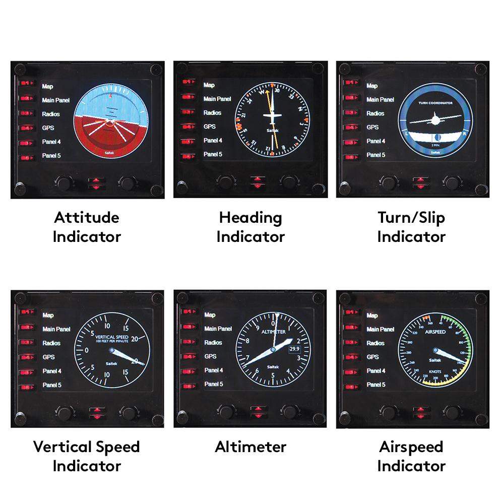Logitech G Saitek Pro Flight Instrument Panel Computers