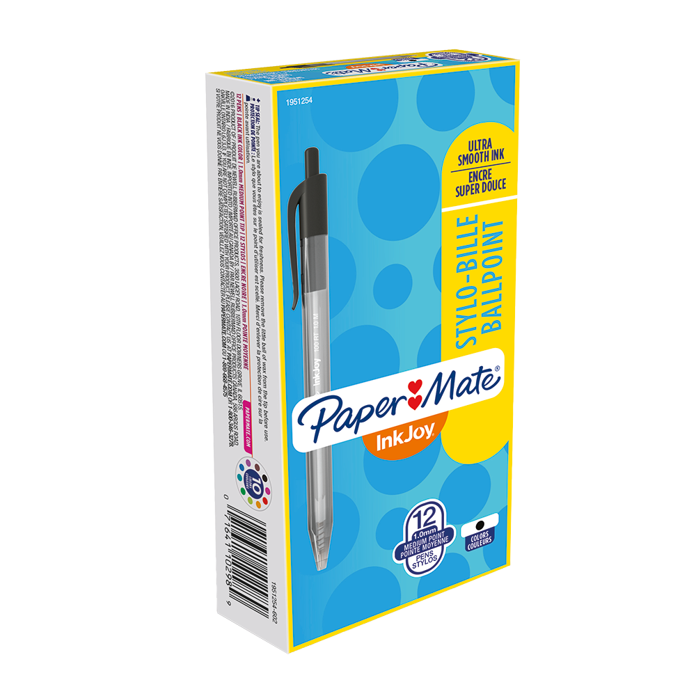 Paper Mate InkJoy 100RT Retractable Ballpoint Pens, Medium