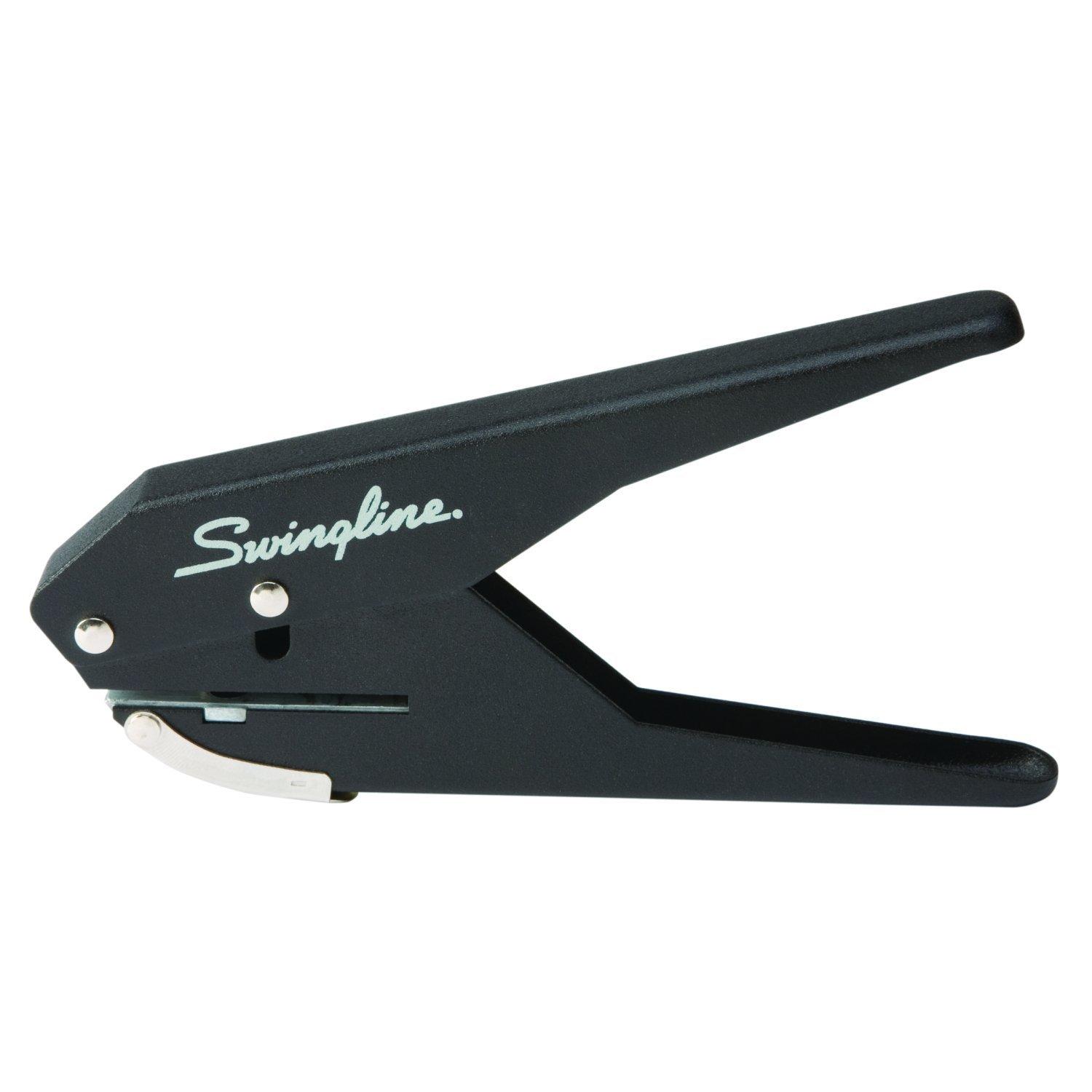 Swingline Low Force 1Hole Punch, 20 Sheets, Black