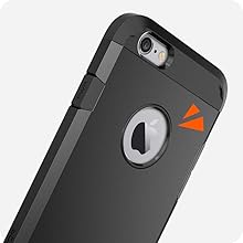iphone 6 case cover heavy duty dual layers shockproof absorbent resistant military grade rugged