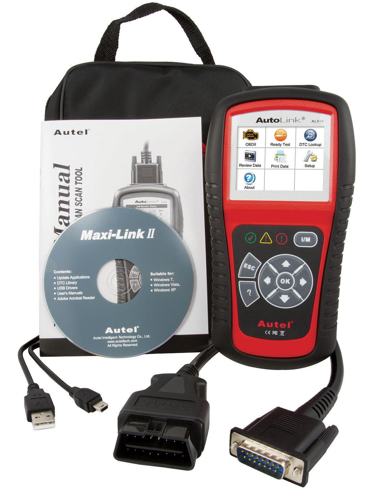 Autel AL519 AutoLink Enhanced OBD ll Scan Tool with Mode 6
