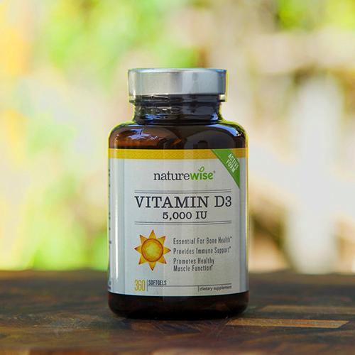 NatureWise Vitamin D3 5,000 IU for Healthy Muscle Function