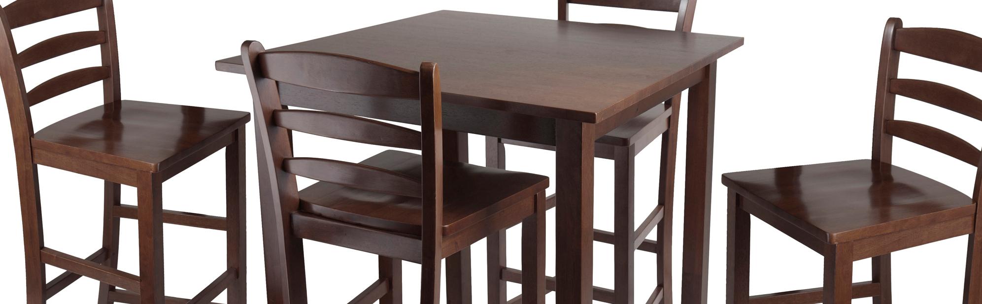 Winsome Parkland High Table with 29Inch Ladder Back Stools