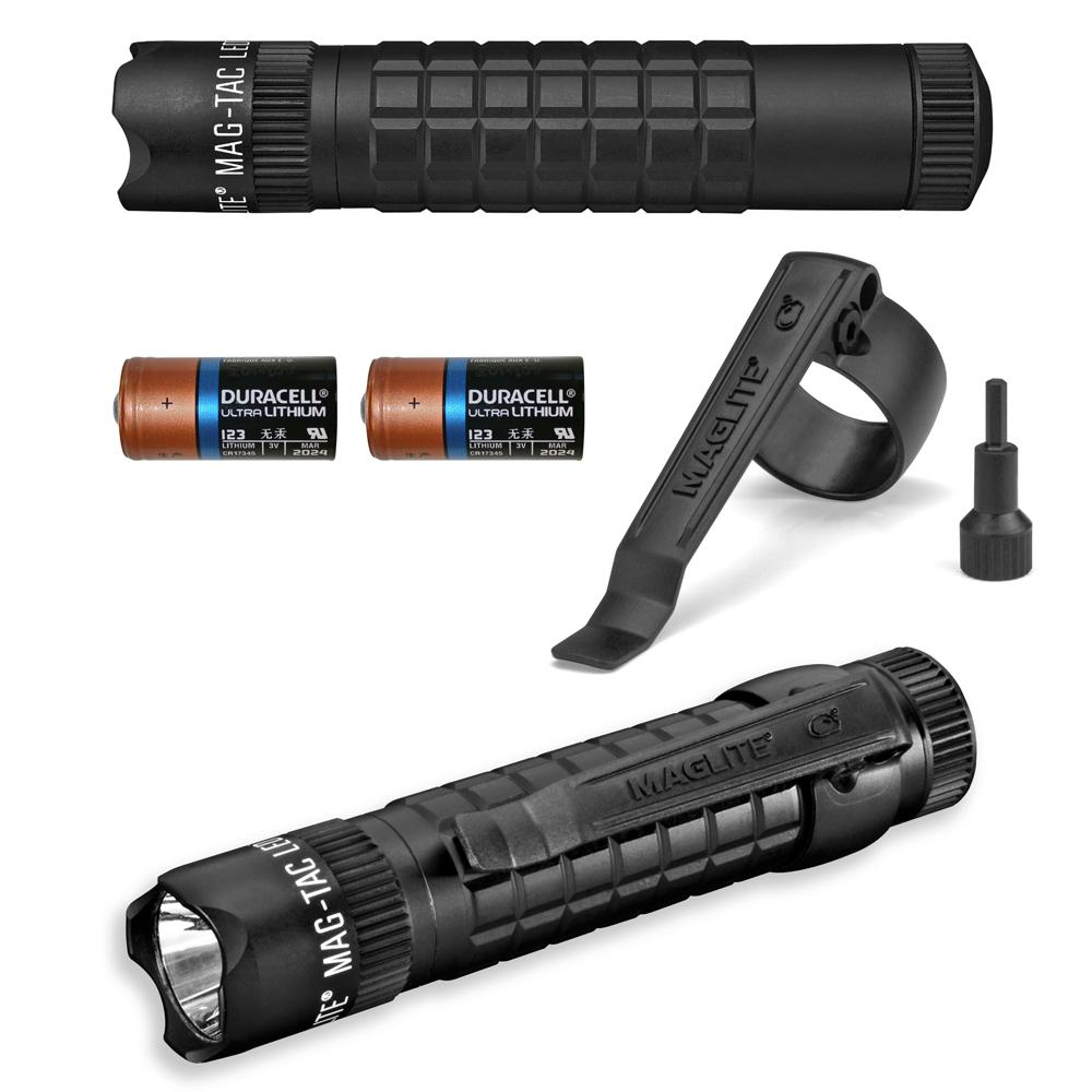 Maglite MagTac LED 2Cell CR123 Flashlight CrownedBezel, Matte