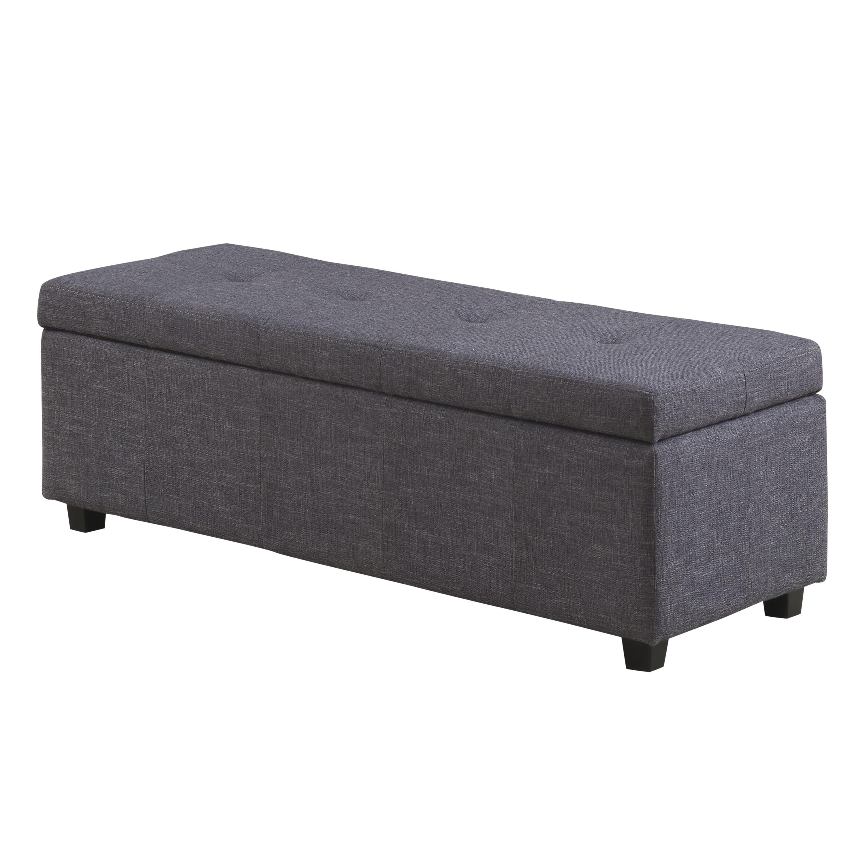 Simpli Home Castleford Rectangular Storage Ottoman Bench