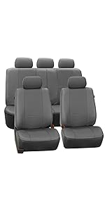 Deluxe Leatherette Full Set Seat Covers, Airbag compatible