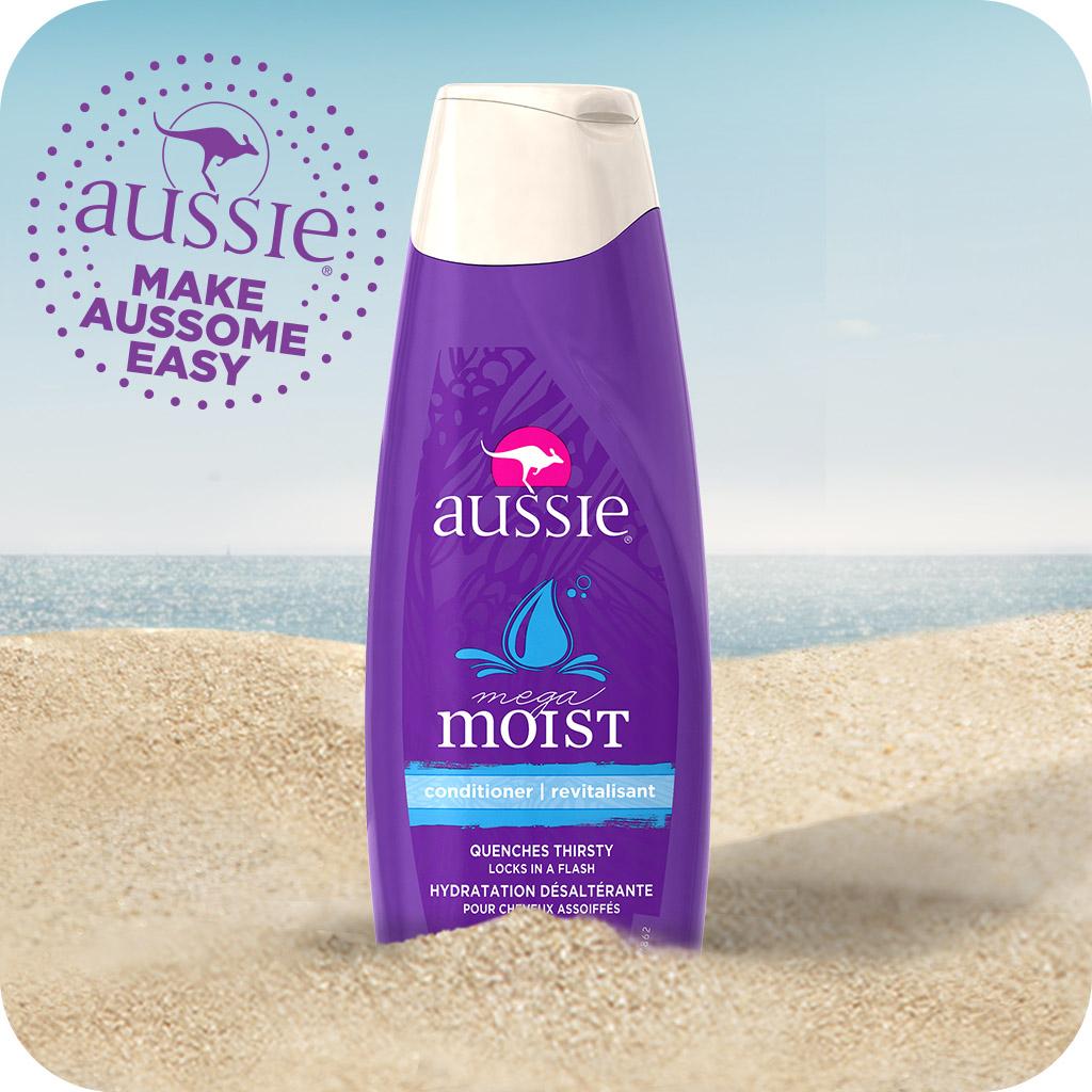 Aussie Mega Moist Conditioner 13.5 Fl Oz (Pack of 6) Standard Hair Conditioners