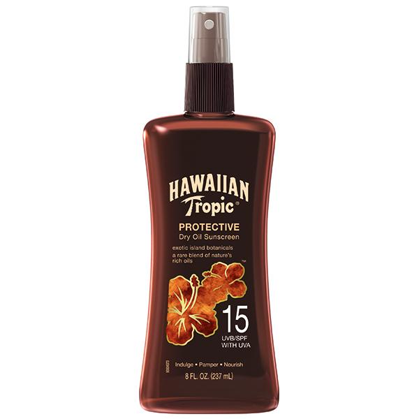 Hawaiian Tropic Sunscreen Protective Tanning Dry Oil Broad Spectrum Sun Care