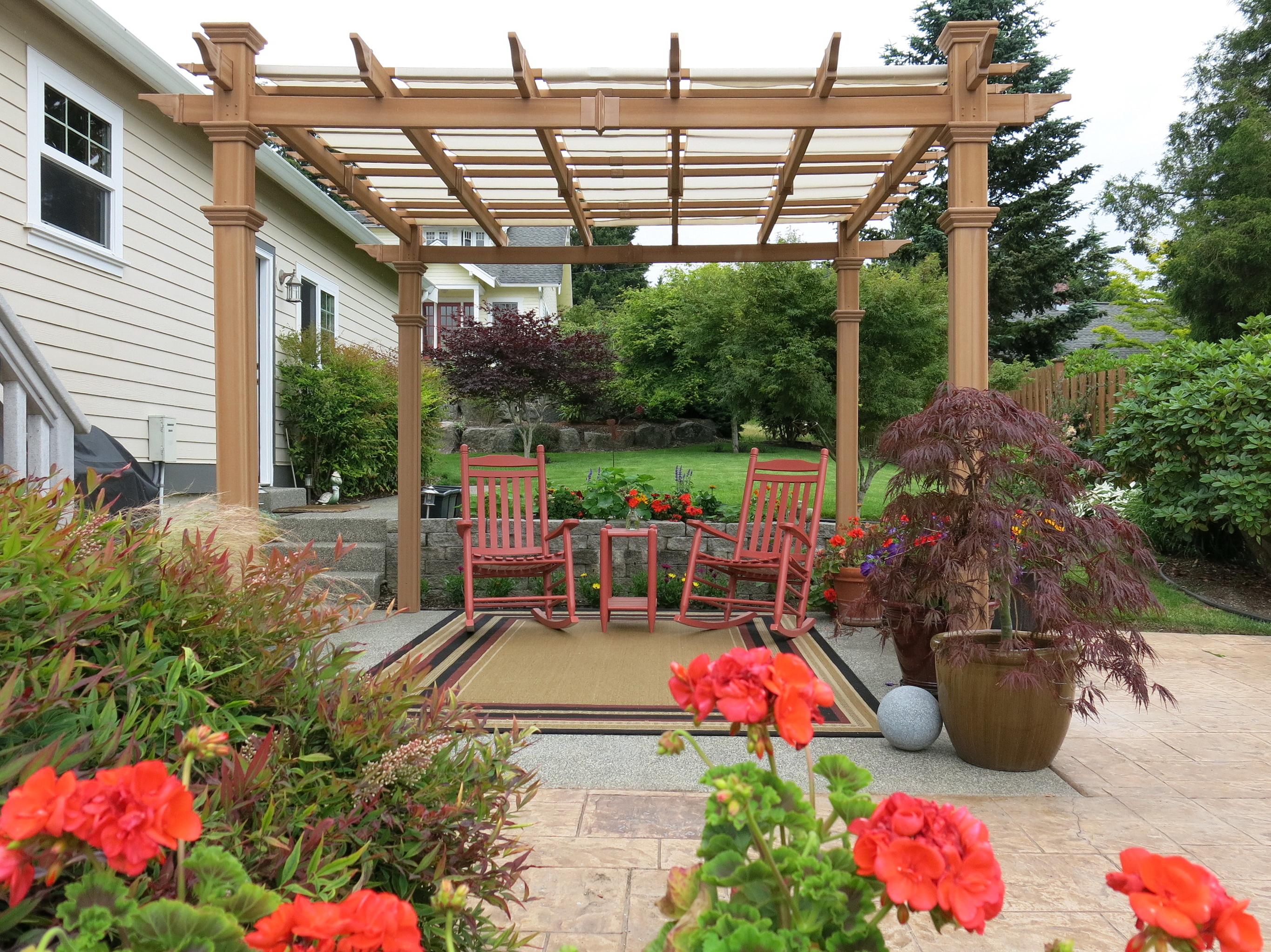 New England Arbors Arcadia 10' x 10' Composite Pergola