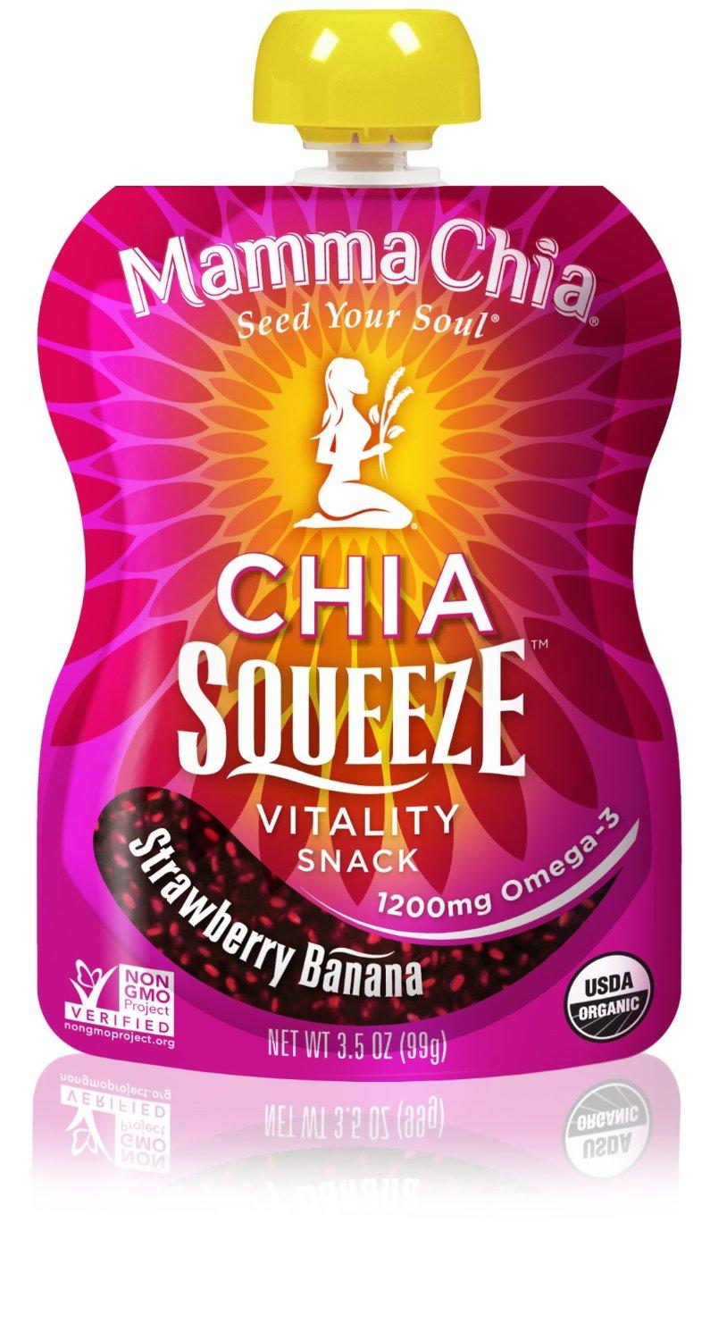 Amazon.com: Mamma Chia Squeeze Vitality Snack, Strawberry Banana, 3.5 ...