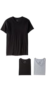 Tagless Cotton Crew Neck Undershirts 