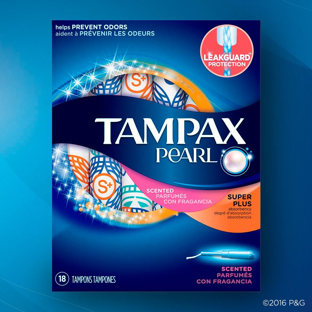 Tampax Pearl Plastic Tampons, Super Plus Absorbency