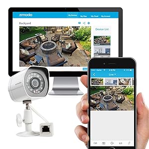internet to connect camera to zmodo how Zmodo Amazon.com   SPoE  NVR Channel Security System 4 :