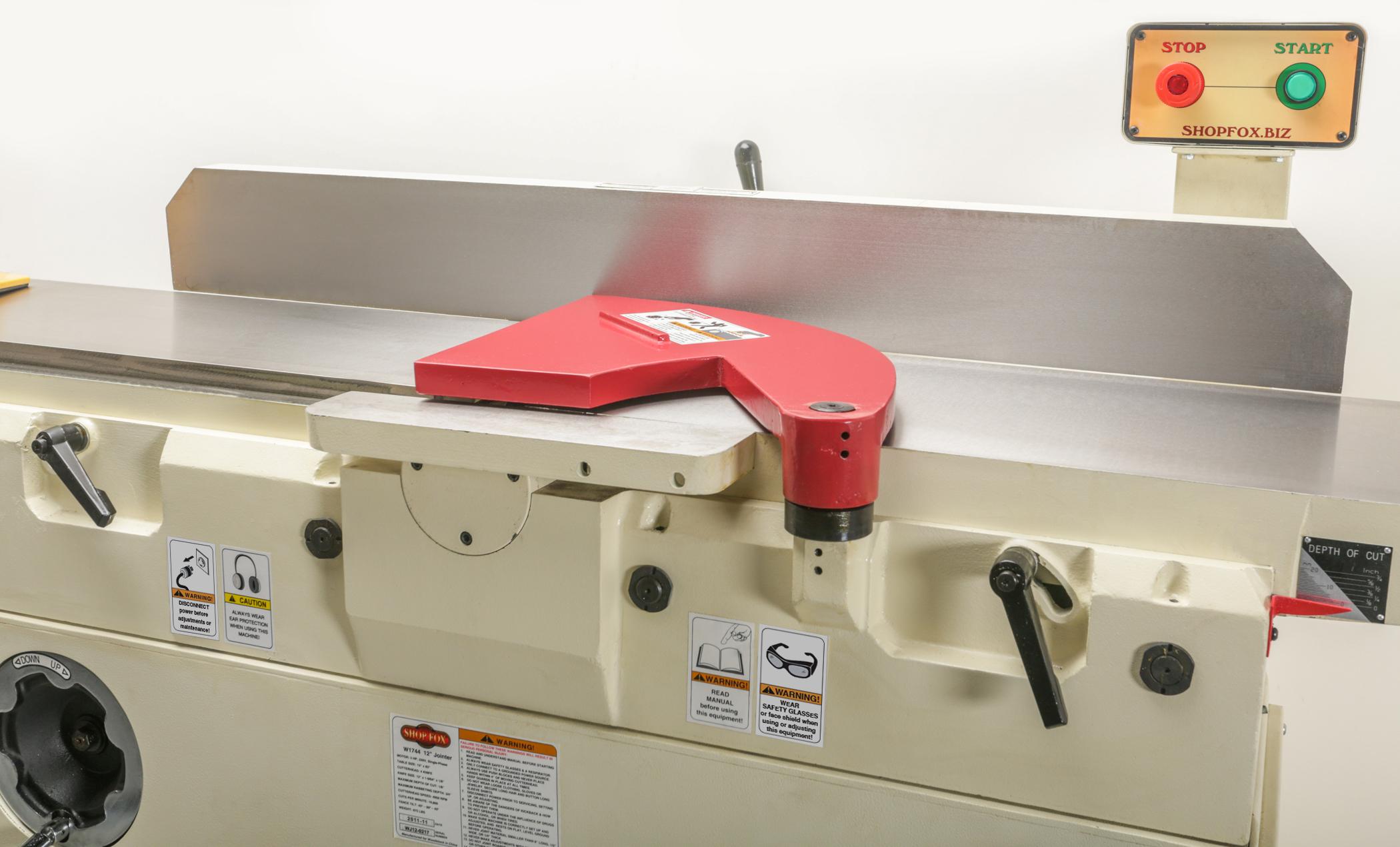 SHOP FOX W1744 12Inch Heavyduty Jointer Power Jointers