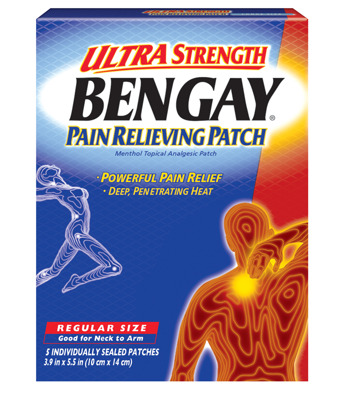 Bengay Ultra Strength, Pain Relieving Patch, Regular Size