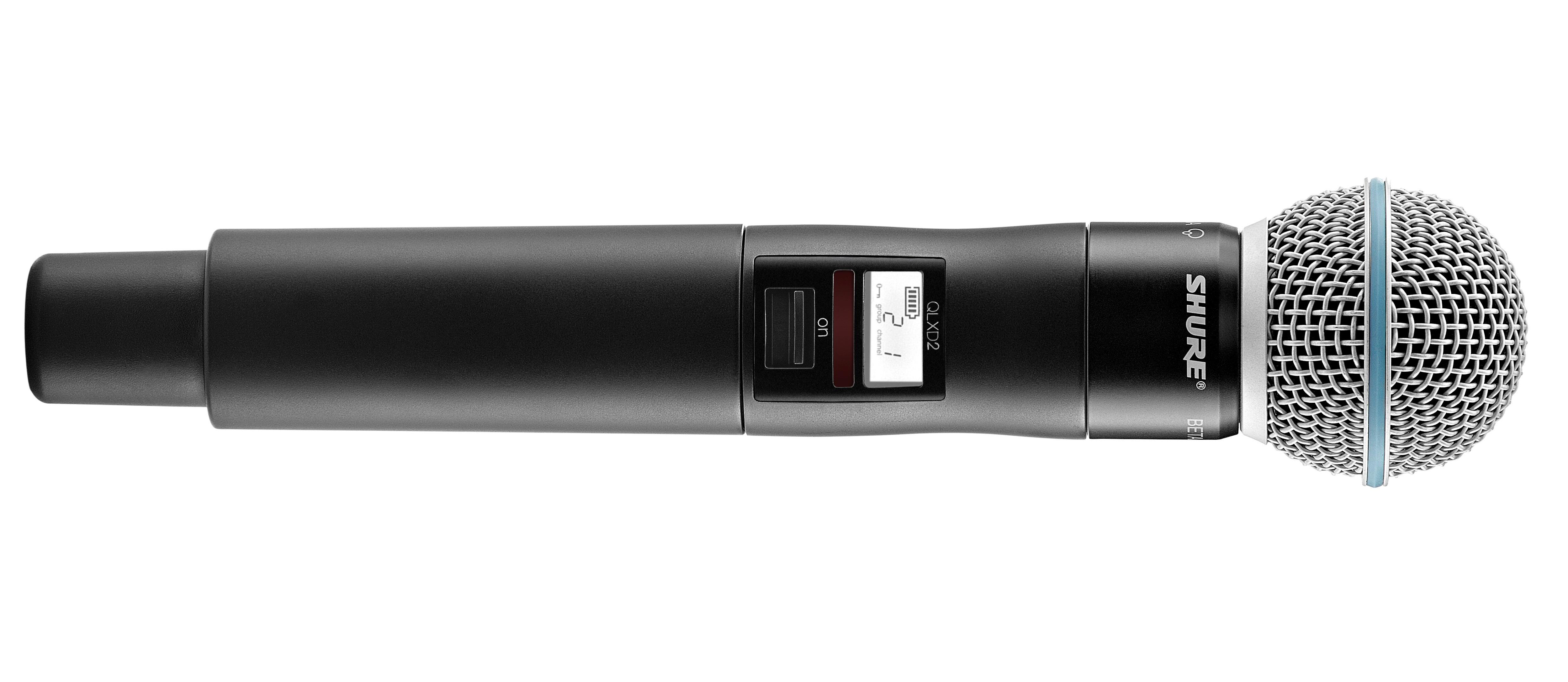 Shure QLXD2/B58 Handheld Wireless Transmitter with BETA 58A