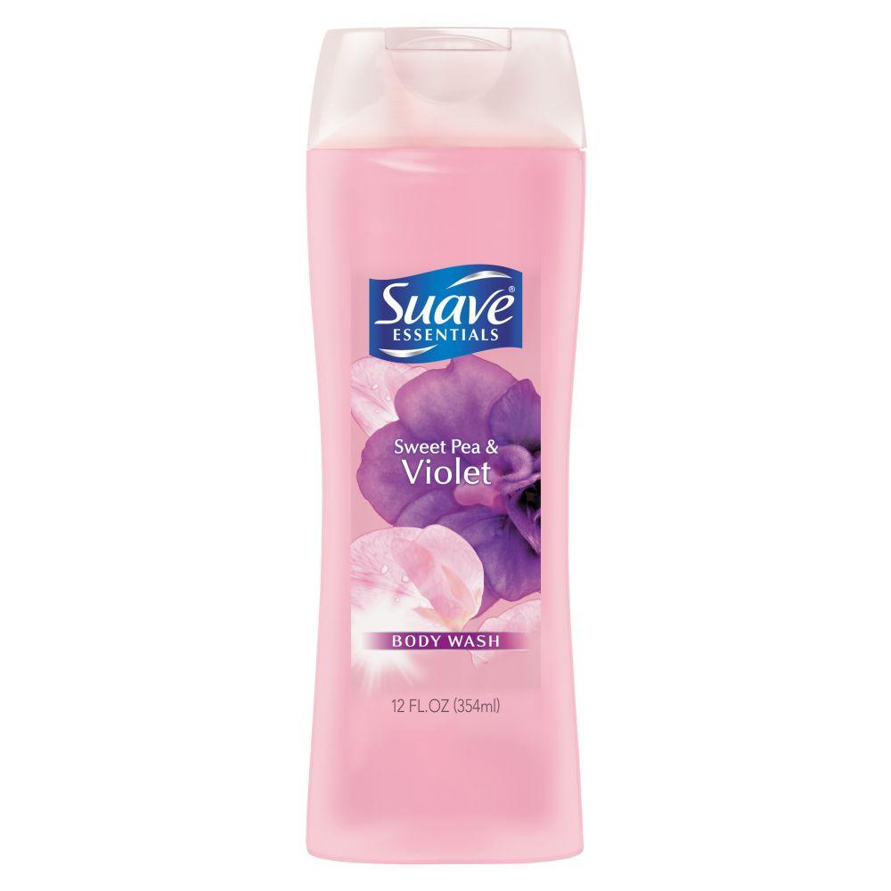 Suave Essentials Body Wash, Sweet Pea and Violet 12 ounce