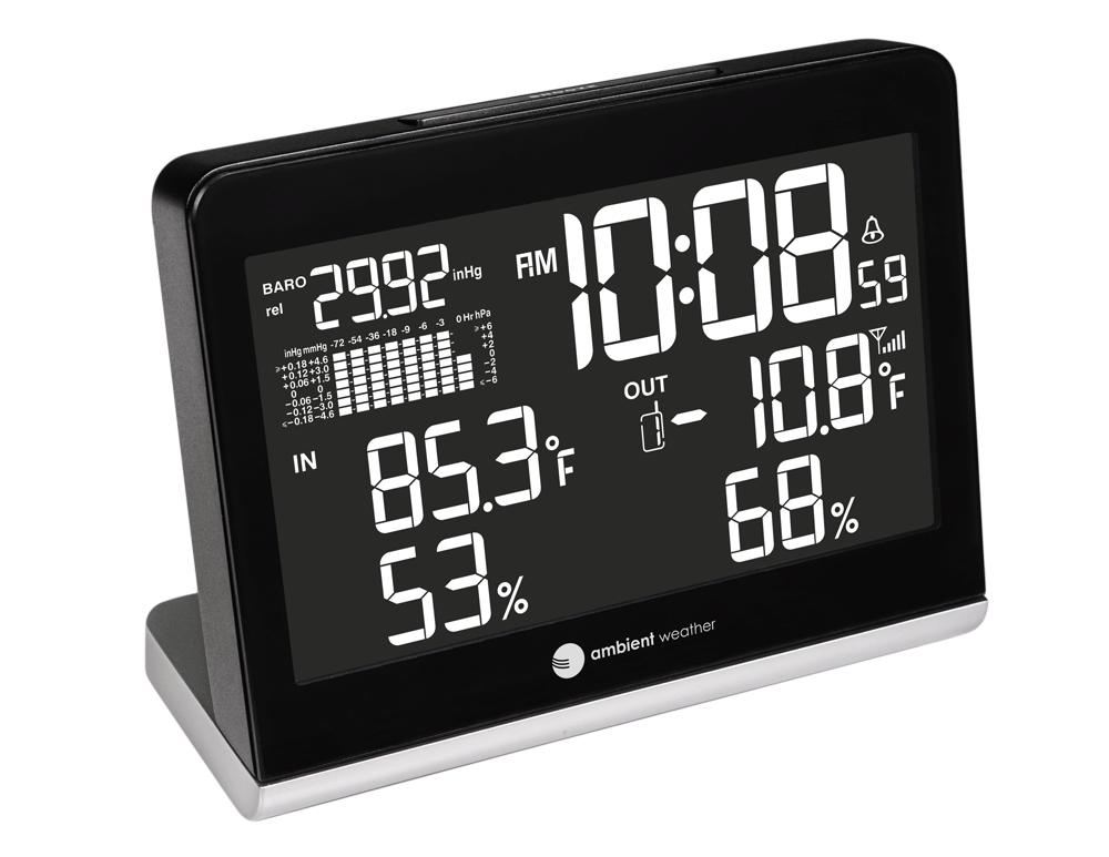 Ambient Weather WS8600 Weather Station Clock with 256