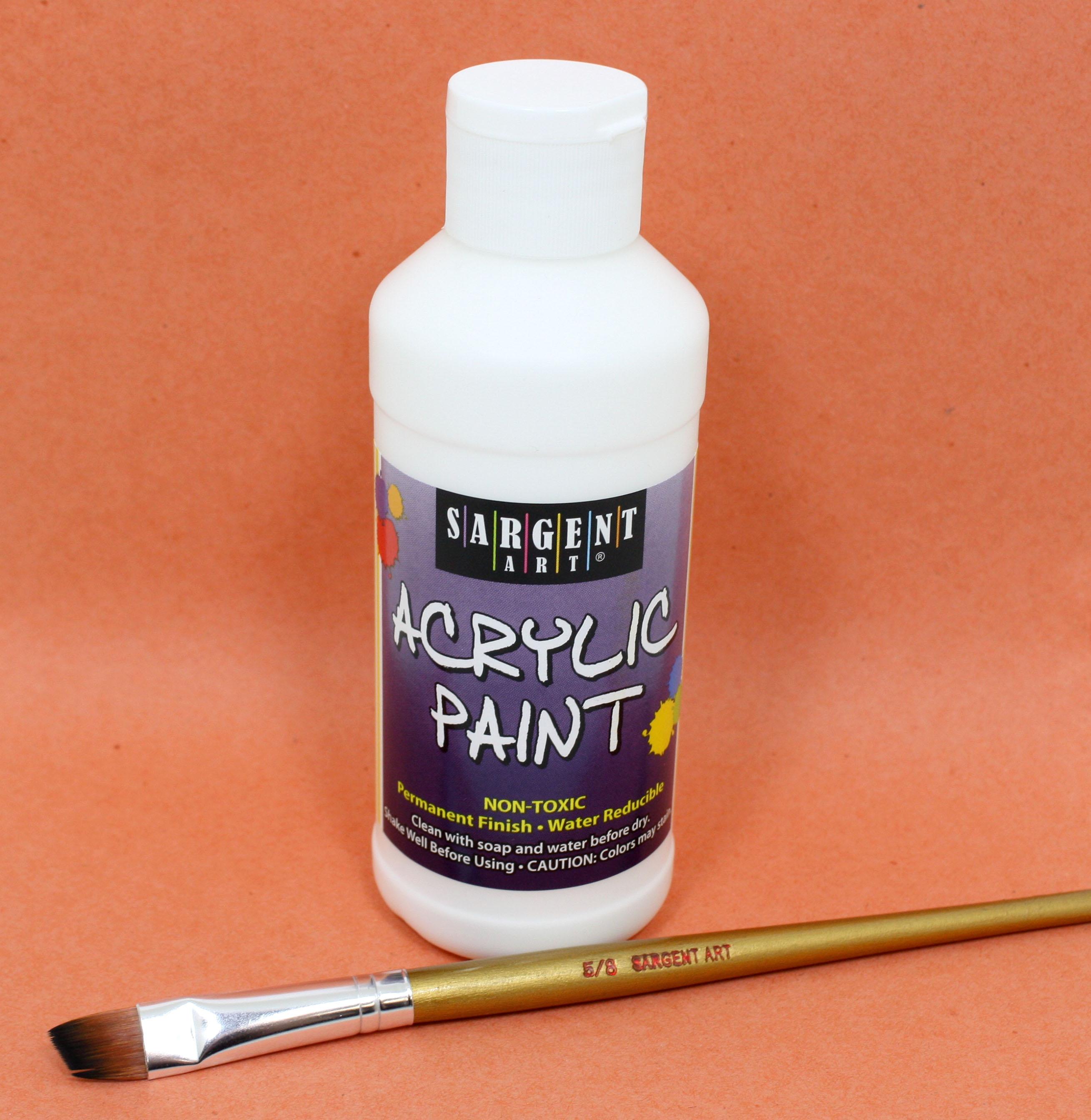 Sargent Art 222396 8Ounce Acrylic Paint, White