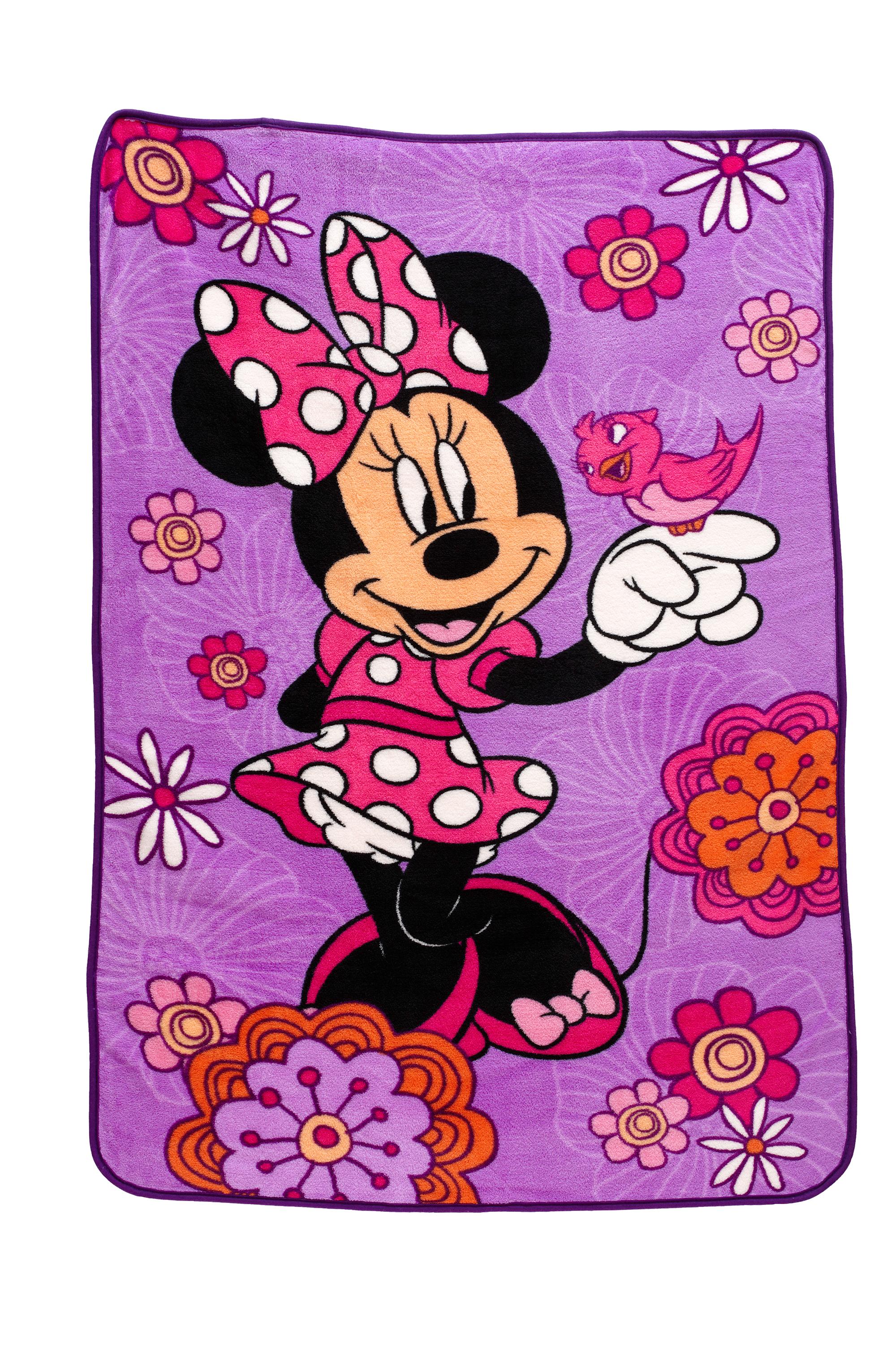 Disney 4 Piece Minnie's Fluttery Friends Toddler Bedding