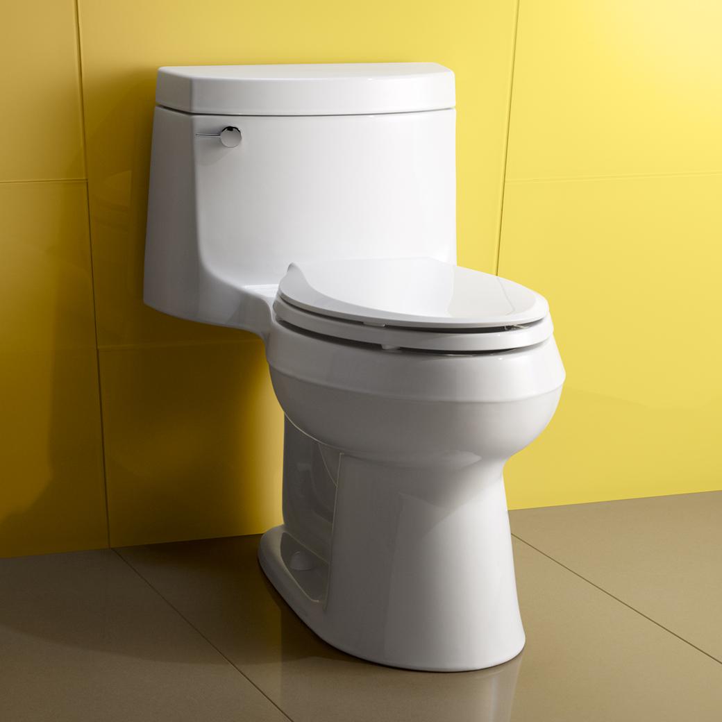 Kohler K382896 Cimarron Comfort Height Elongated Toilet, Biscuit, 1