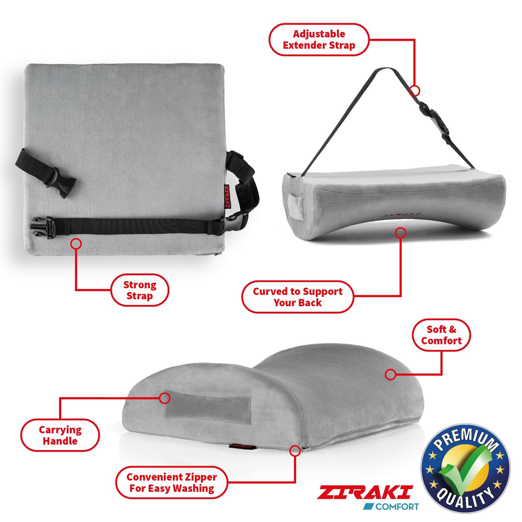 Lumbar Support Pillow Cushion, Memory Foam Soft & Firm to