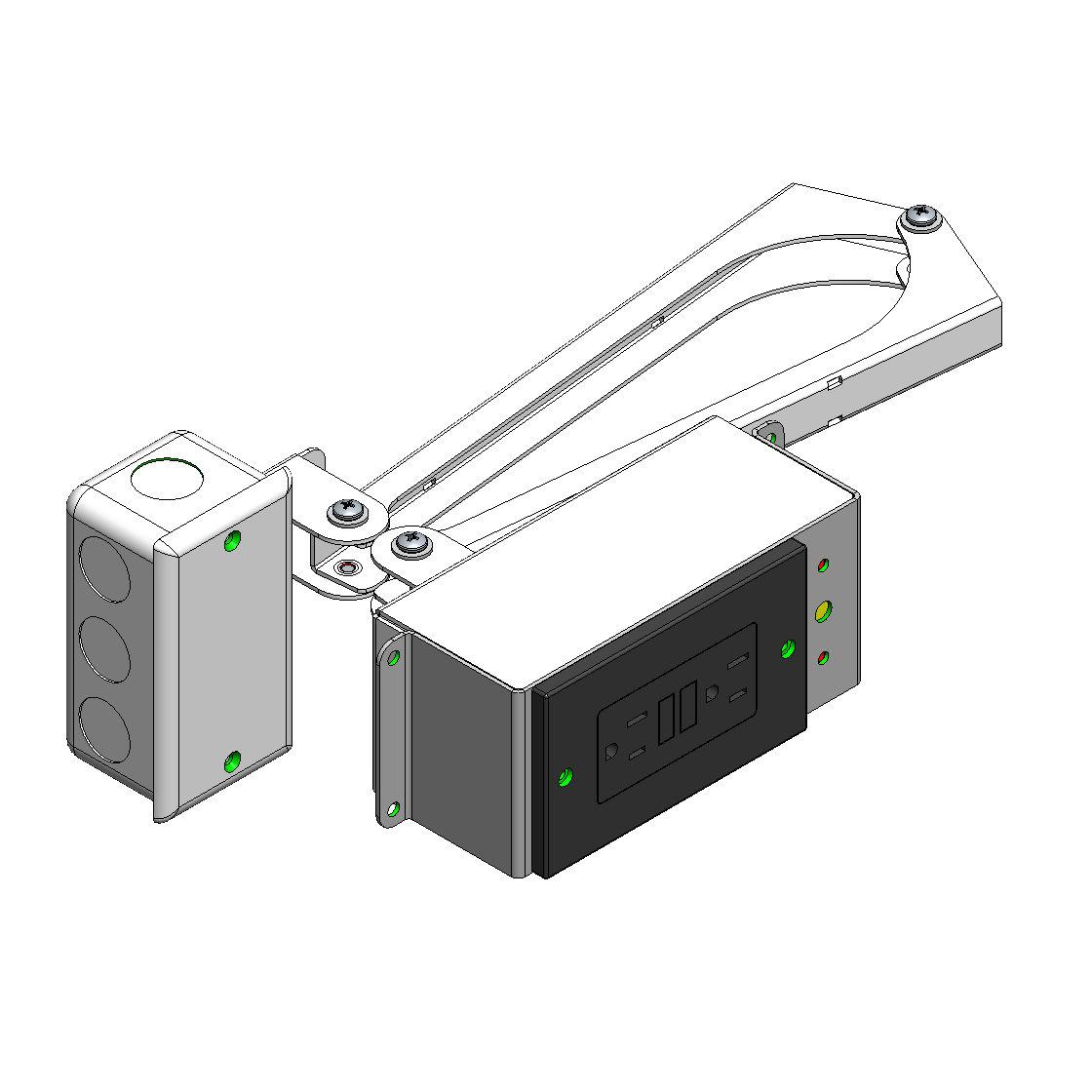Style Drawer InDrawer Power Outlet with Thermostat