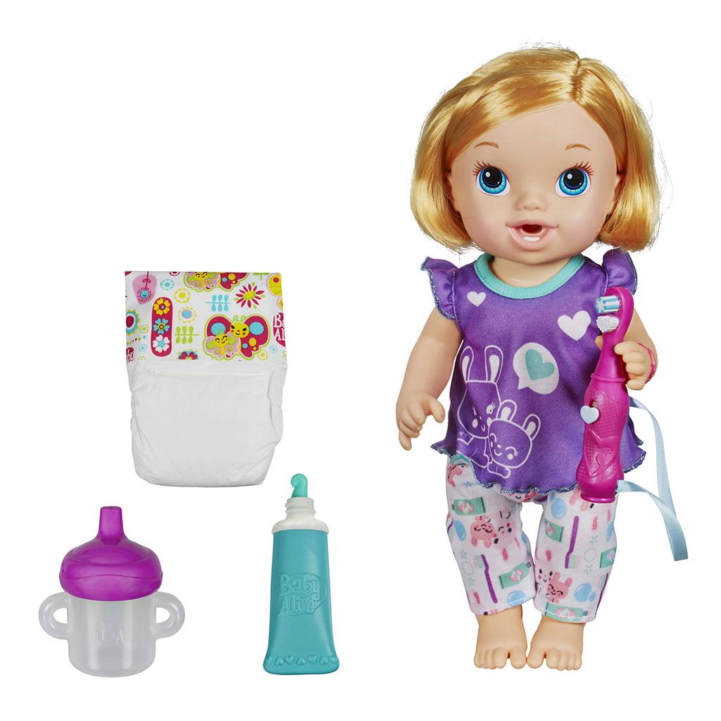 Baby Alive Brushy Brushy Baby Doll Blonde Toys & Games