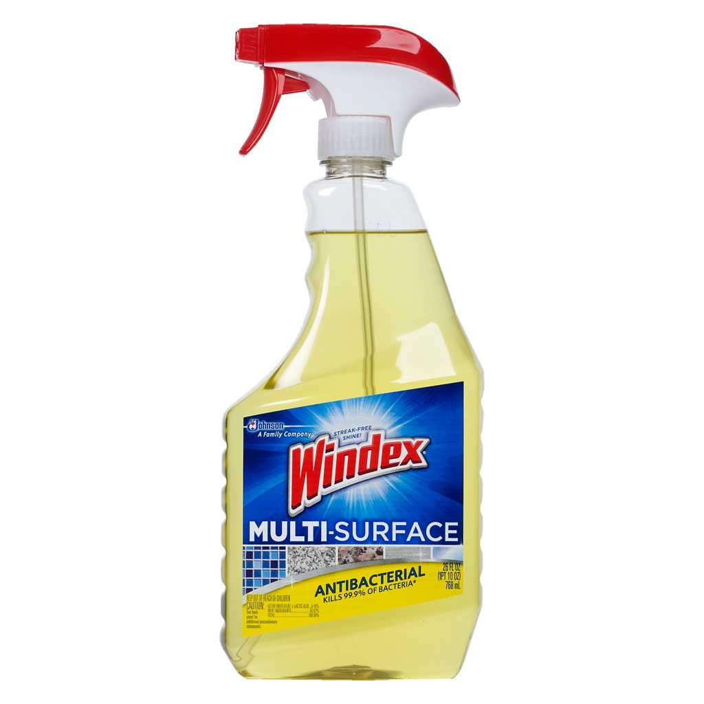 Windex Antibacterial MultiSurface Cleaner, 26 Fl Oz Spray