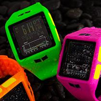 Amazon.com: Vestal Unisex BRG015 Brig Tide and Train Hot Pink Watch