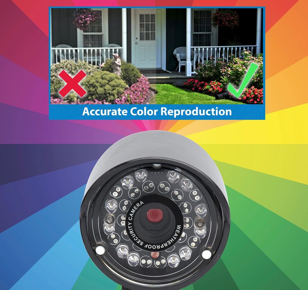 LOREX CVC7662Pack4B Weatherproof Color Security Cameras