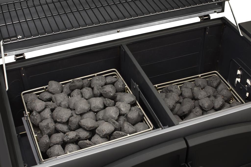 DynaGlo DGN576SNCD Dual Zone Premium Charcoal Grill Freestanding Grills