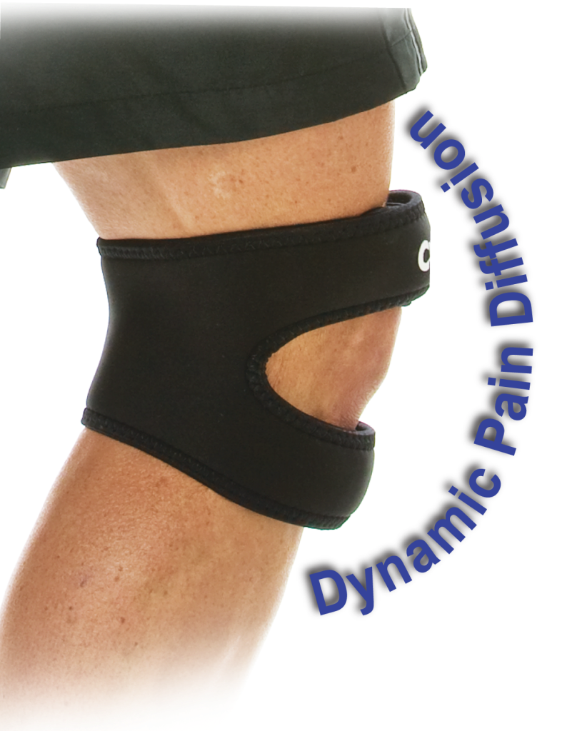 ChoPat Dual Action Knee Strap, Black, Medium, 14 Inch16