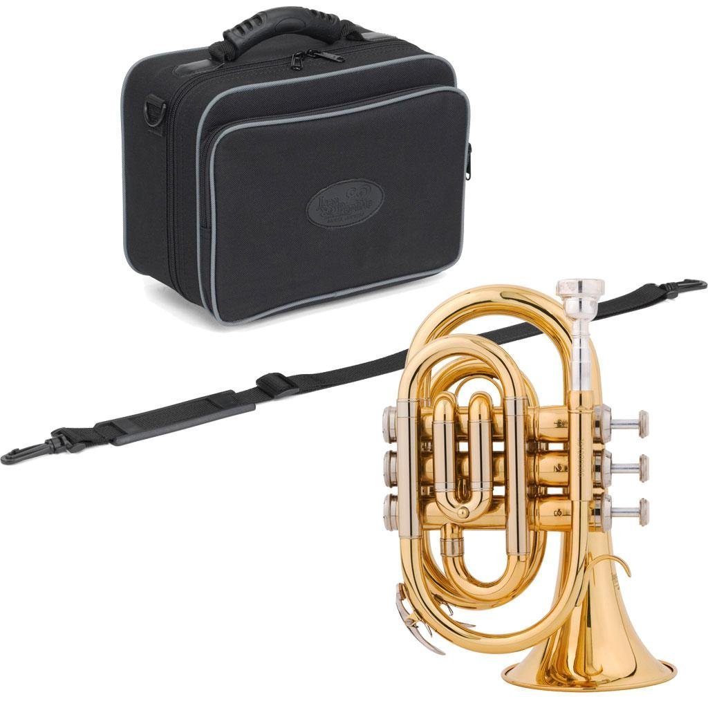 Jean Baptiste Pocket Trumpet Gold Lacquer Musical