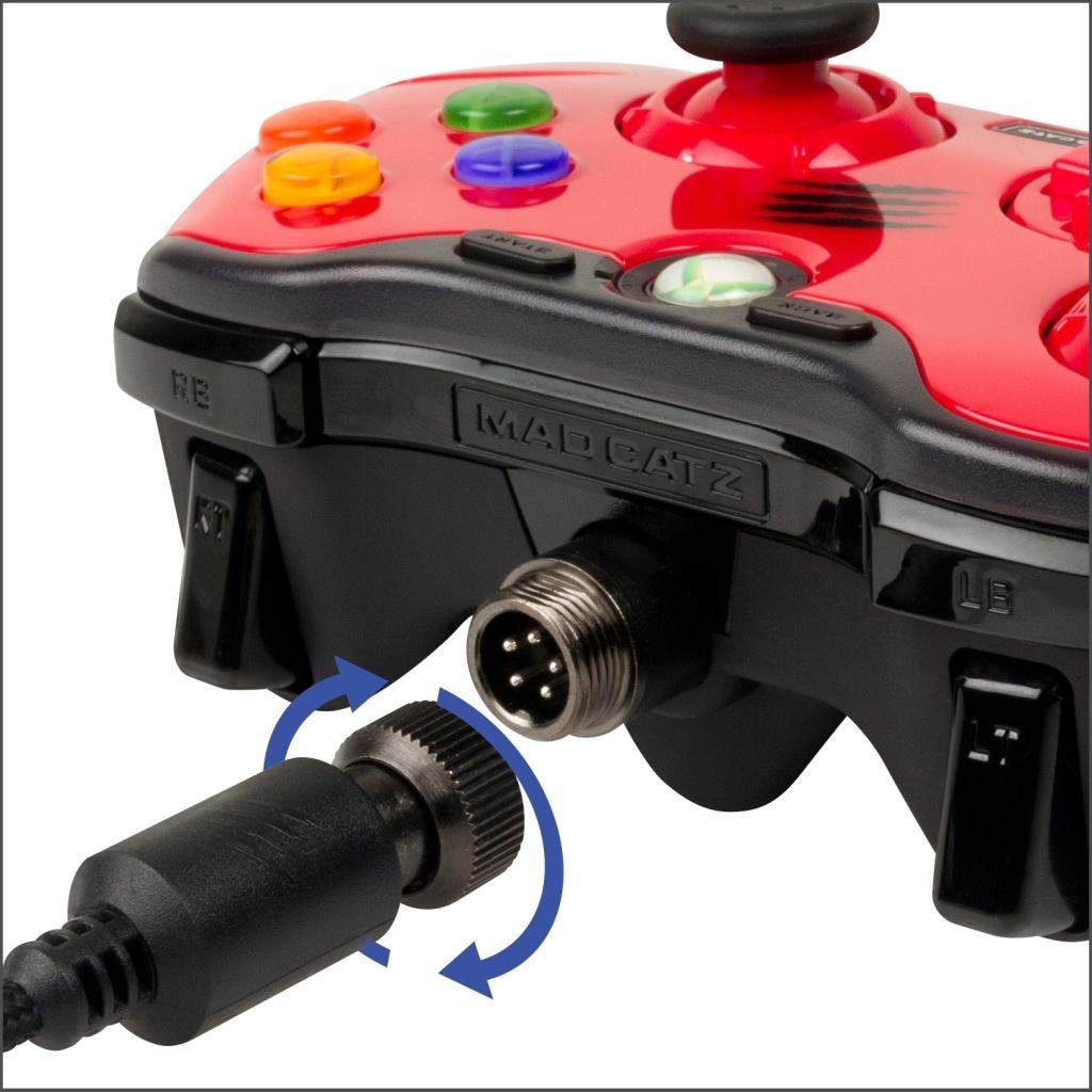 Mad Catz Pro Controller for Xbox 360 Red Video Games