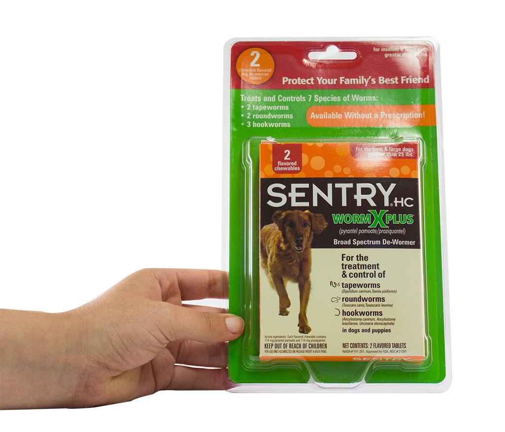 SENTRY HC 7 Way DeWormer for Medium & Large Dogs, 2 count