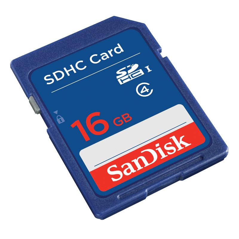 SanDisk Flash 16 GB SDHC Flash Memory Card SDSDB016G