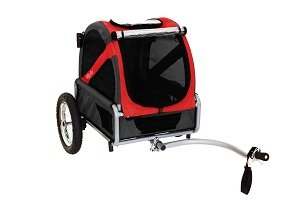 Mini bike trailer in red