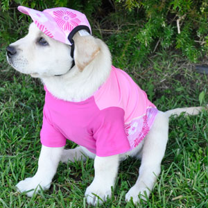 PlayaPup Floral Pink Visor