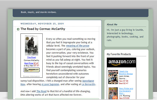 amazon blogger