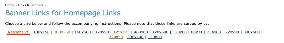 responsive banners