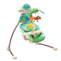 fisher price rainforest open top cradle swing