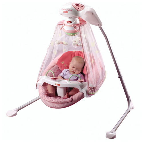 FisherPrice Papasan Cradle Swing, Butterfly Garden