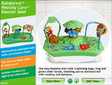 rainforest booster seat