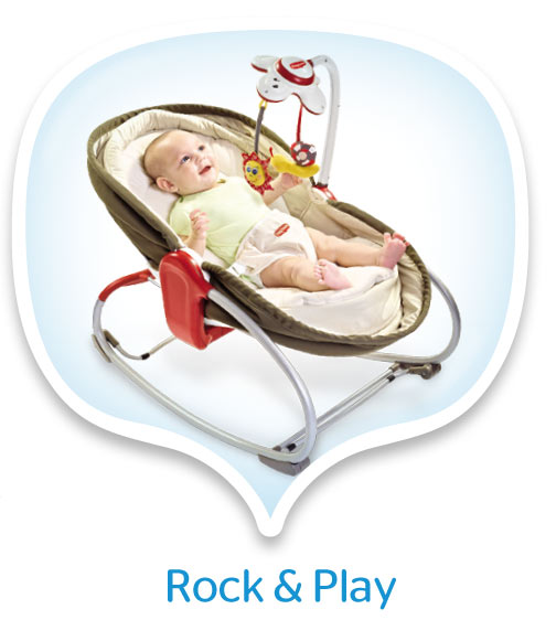 Tiny Love 3 in 1 Rocker Napper, Brown Infant Bouncers