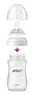avent natural 260ml feeding bottle 2pk