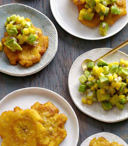 Tostones with Chunky Avocado