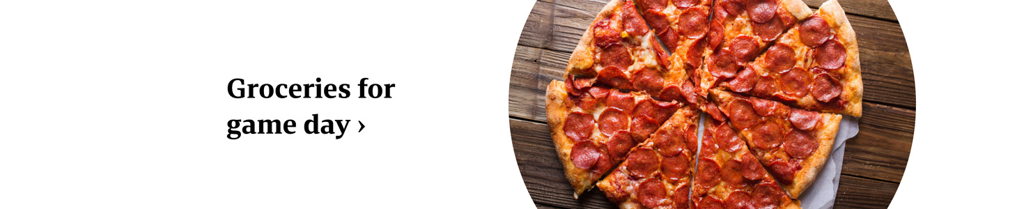 Groceries for game day