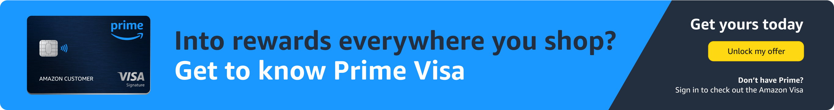 Into rewards everywhere you shop? Get to know Prime Visa