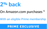 2% back at Amazon with an eligible Prime membership
